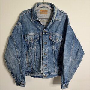 Vintage Levi's Men's Trucker Denim Jean Jacket Size Large